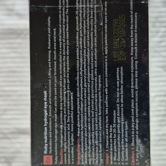 DR. RASHEL Ruby Nutriotion hydrogel Eye Mask 60 PCS. - Picture 2 of 8